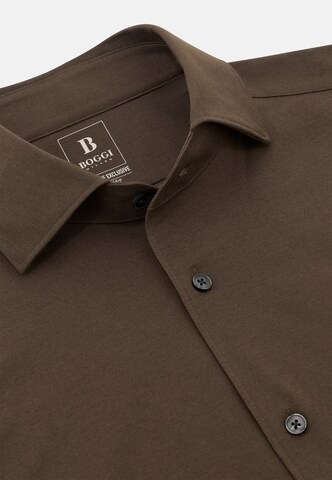 Coupe regular Chemise Boggi Milano en marron