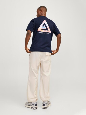 JACK & JONES T-shirt 'Triangle Summer' i blå