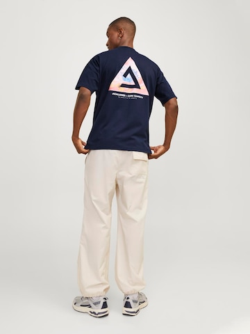 T-Shirt 'Triangle Summer' JACK & JONES en bleu