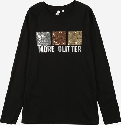 Little Pieces Camiseta 'Ella' en oro / negro / plata, Vista del producto