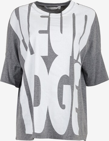 T-shirt oversize HELMIDGE en gris : devant