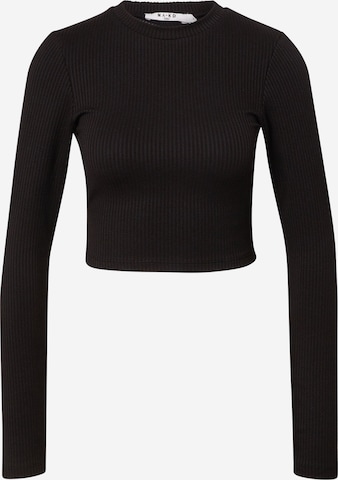 NA-KD Shirt 'Olivia Levolais' in Black: front