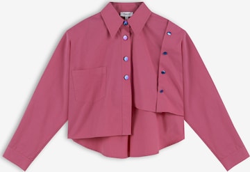 Twist Blouse in Pink: front