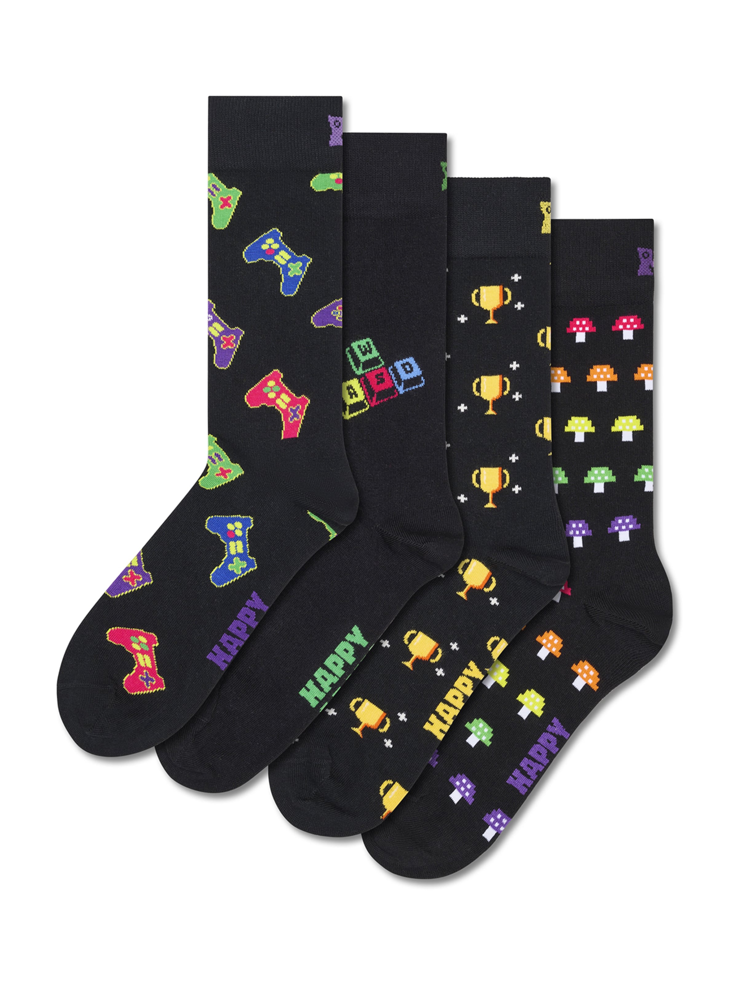 Happy Socks Ponožky 'Gamer' – černá: přední strana