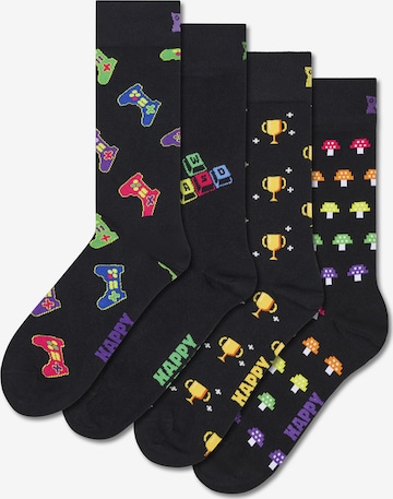 Chaussettes 'Gamer' Happy Socks en noir : devant