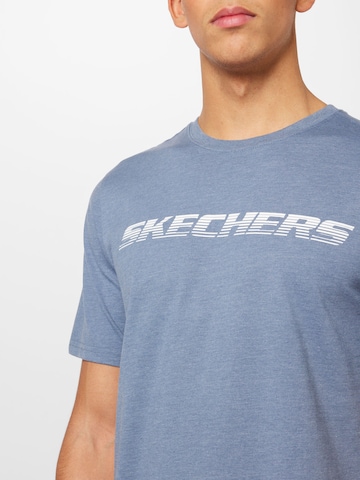 SKECHERS - Camisa funcionais 'MOTION' em azul