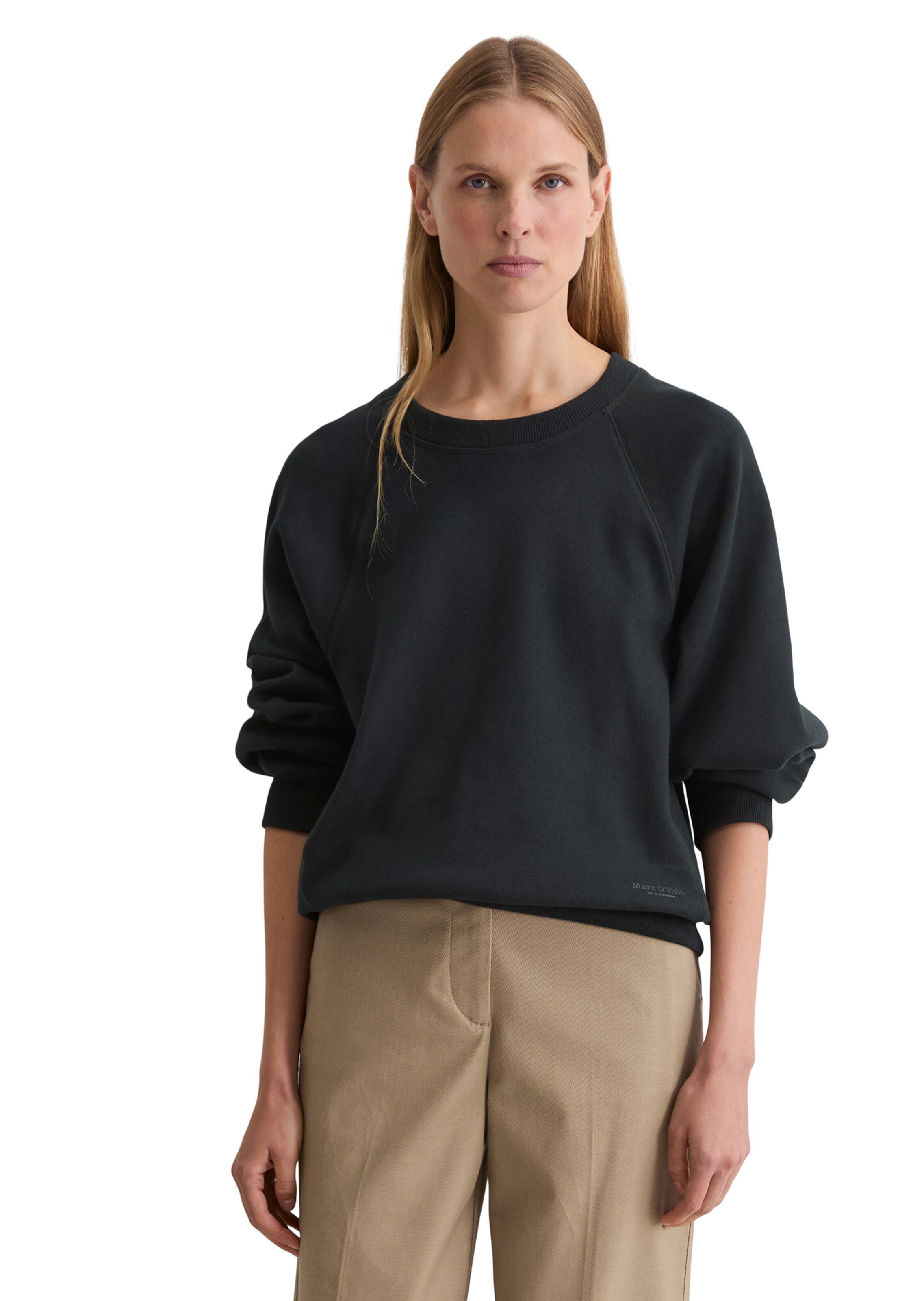 Marc O'Polo Sweatshirt in Schwarz: Vorderseite