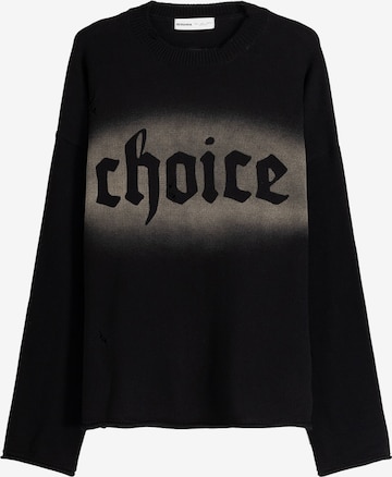 Bershka Sweater in Black: front