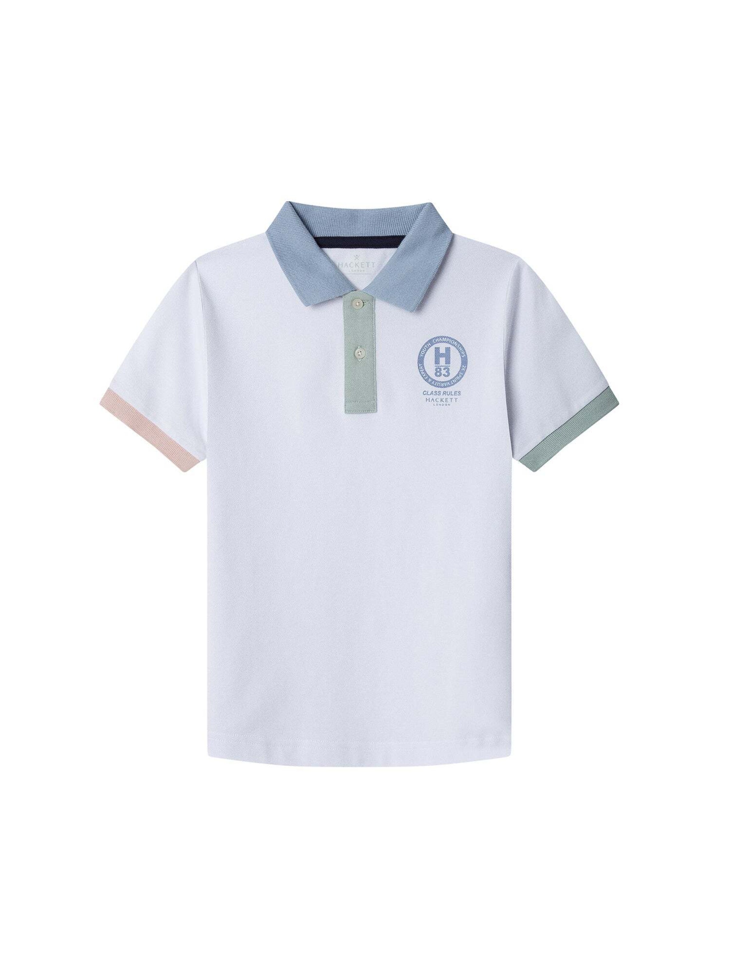 T-Shirt Hackett London en blanc : devant