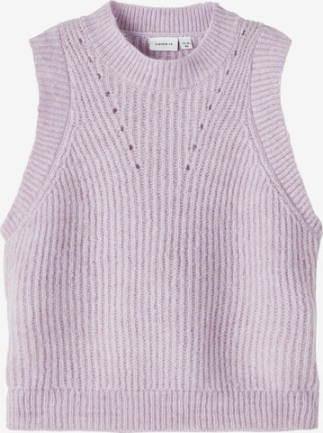 NAME IT Vest in Purple: front