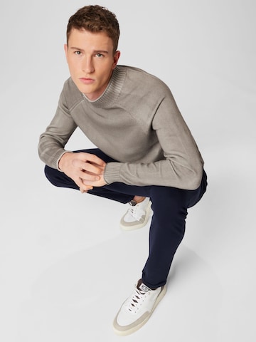 QS Pullover in Braun