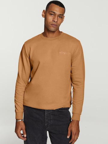 Shiwi Sweatshirt 'Sunday' i brun: framsida