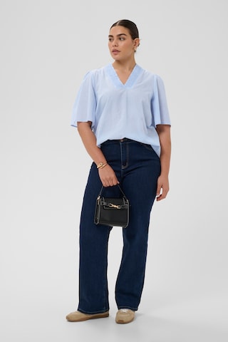 KAFFE CURVE Blouse 'KCjane' in Blue