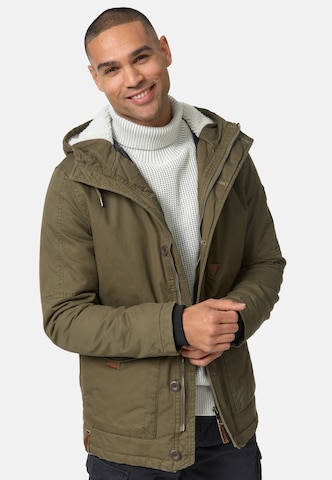 INDICODE JEANS Winter Jacket ' Crossing ' in Green