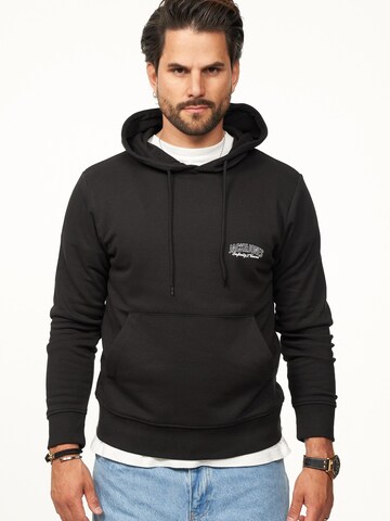 JACK & JONES Sweatshirt 'JJINFINITYHOOD' in Black