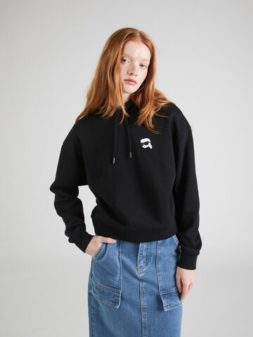 Karl Lagerfeld - Sudadera 'IKONIK' en negro: frente