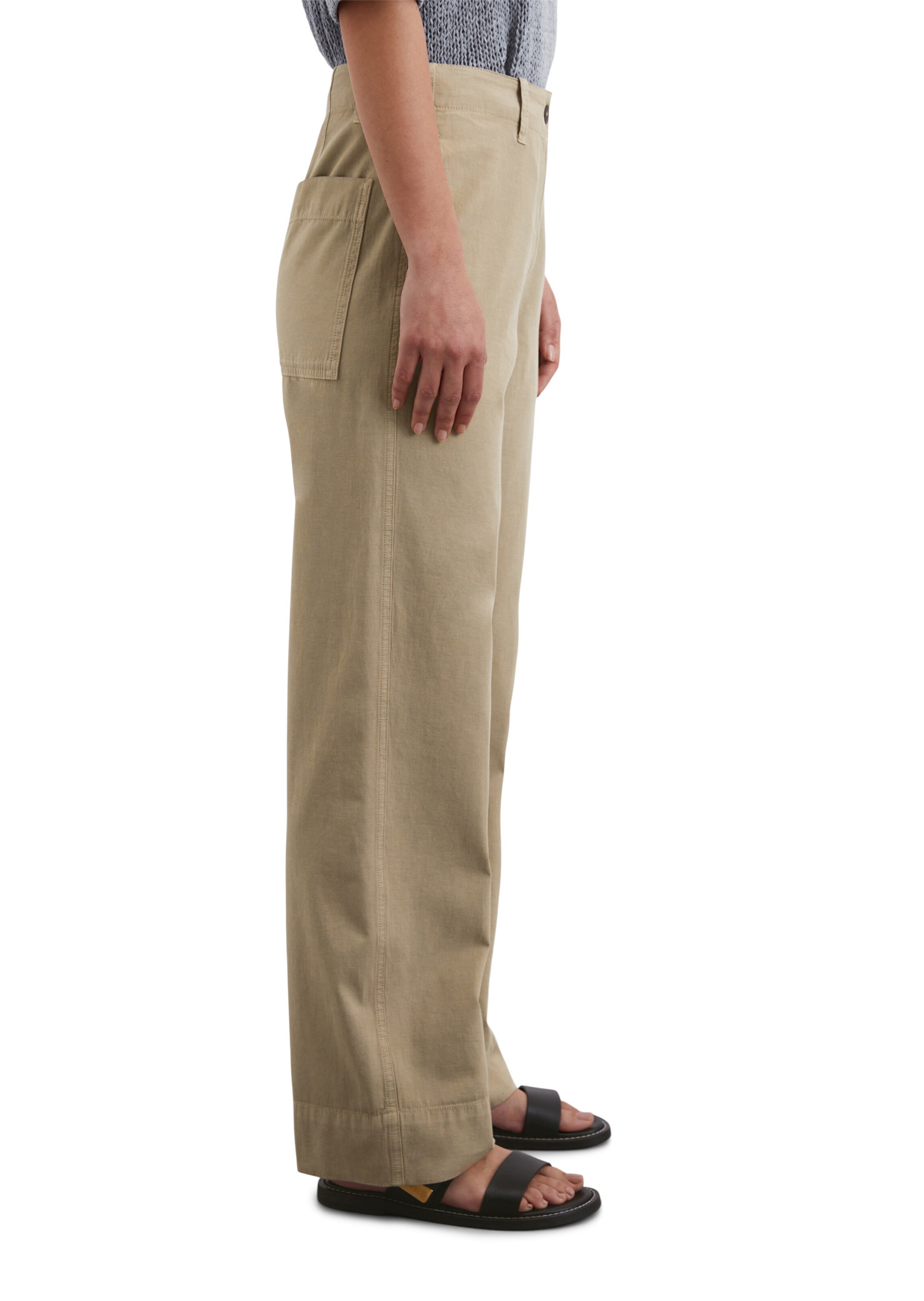 Marc O'Polo Широкий Штаны 'Lande' в Бежевый