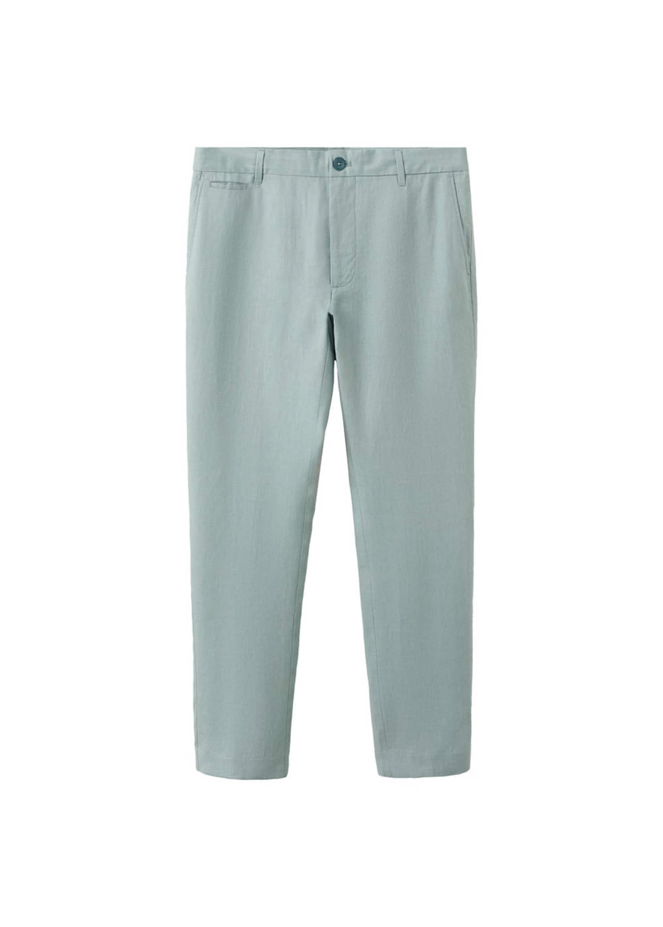 MANGO MAN Hose 'Oyster' in Grün: Vorderseite
