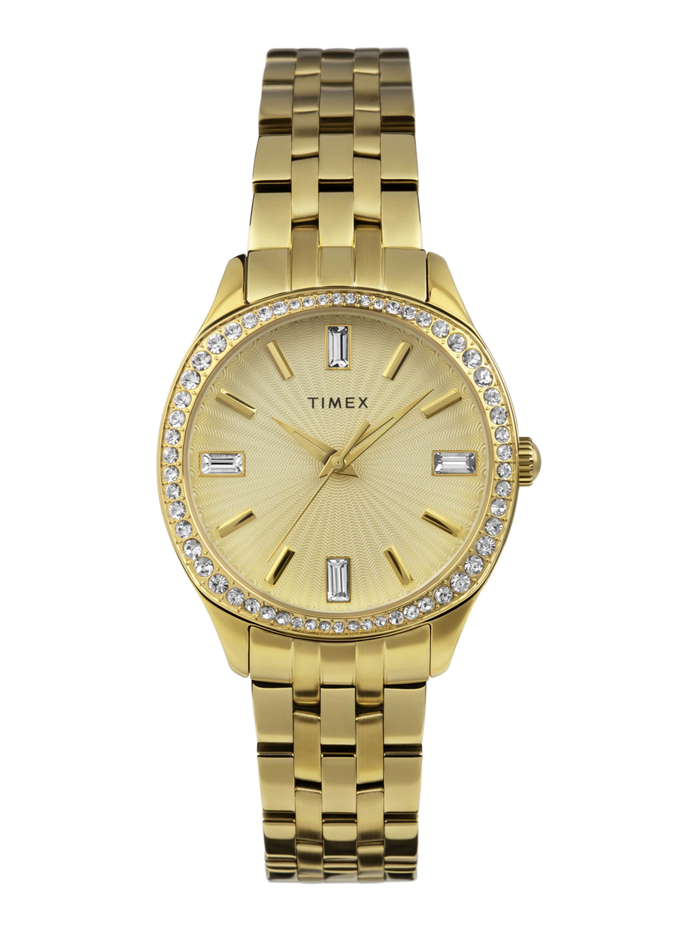 TIMEX Analoguhr  Ariana' in Gold: Vorderseite