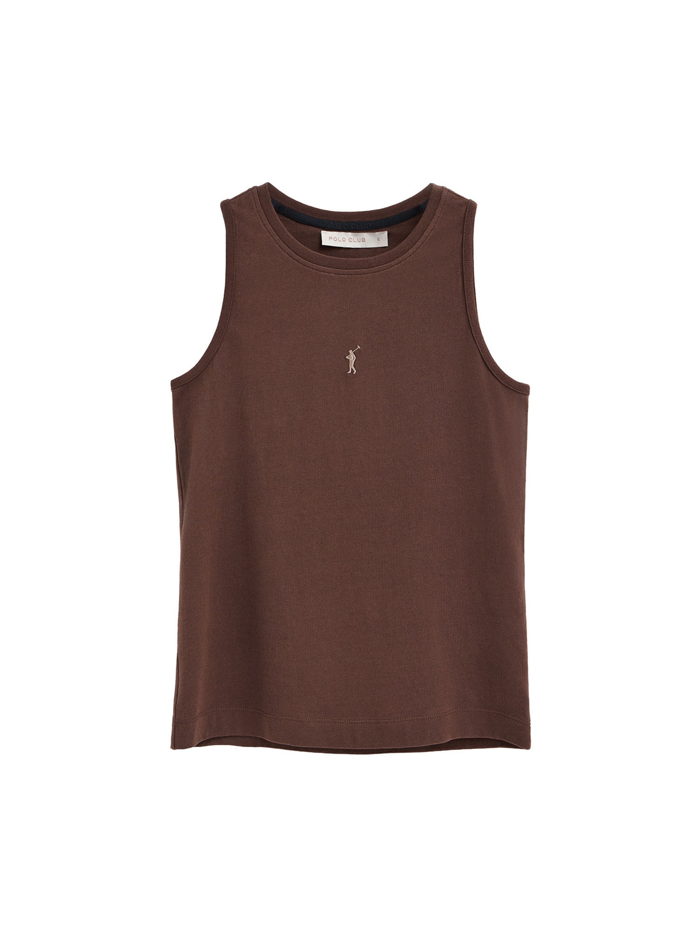 Polo Club Top 'Rigby' in Brown: front