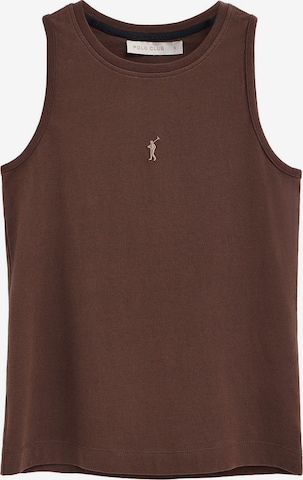 Polo Club Top 'Rigby' in Brown: front