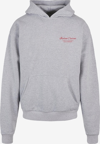 Sweat-shirt 'Al Dente Per Favore' Merchcode en gris : devant