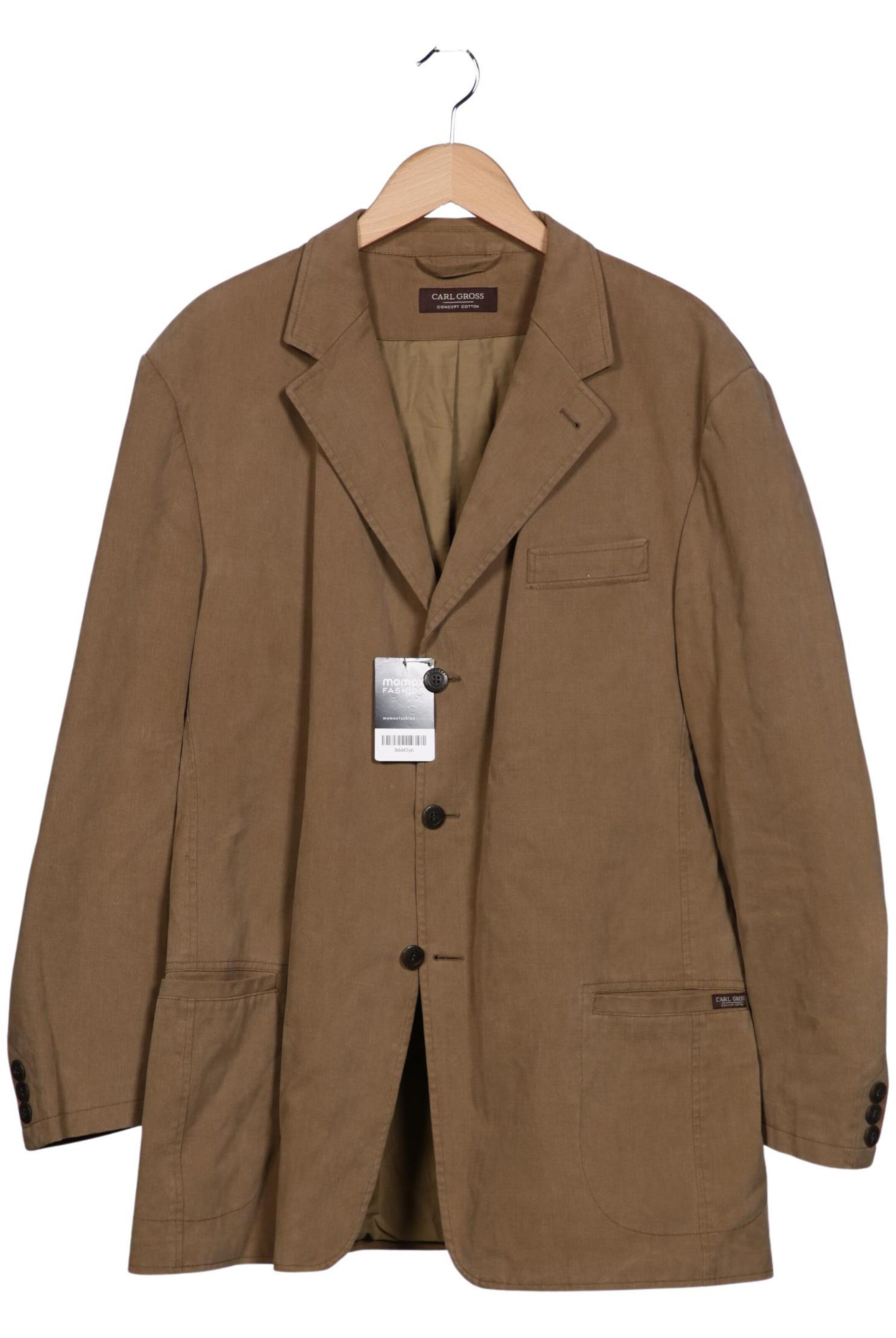 CARL GROSS Suit Jacket in XXL in Brown: front