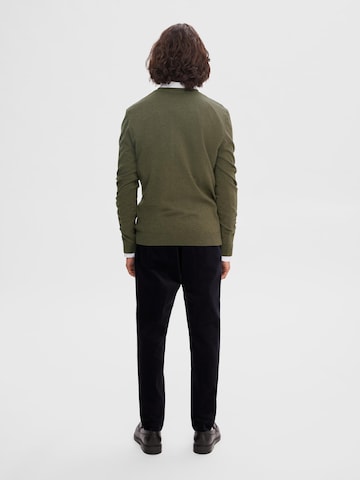 Regular fit Pullover 'Berg' di SELECTED HOMME in verde