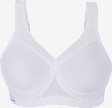 GLAMORISE Minimiser Bra in White: front