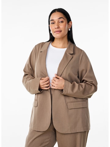 Blazer 'Evina' di Zizzi in marrone: frontale