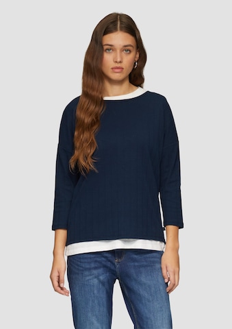 QS Shirt in Blauw: voorkant