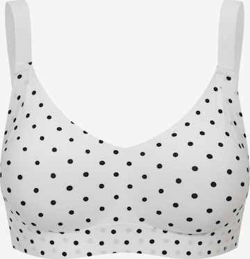 cfab (formerly creamy fabrics) BH 'Seamless Compact Push-Up BH' in Wit: voorkant