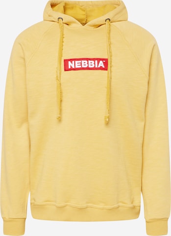 Sweat de sport NEBBIA en jaune : devant