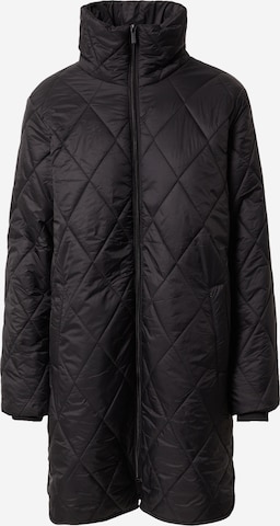 Kaffe Between-Seasons Coat in Black: front