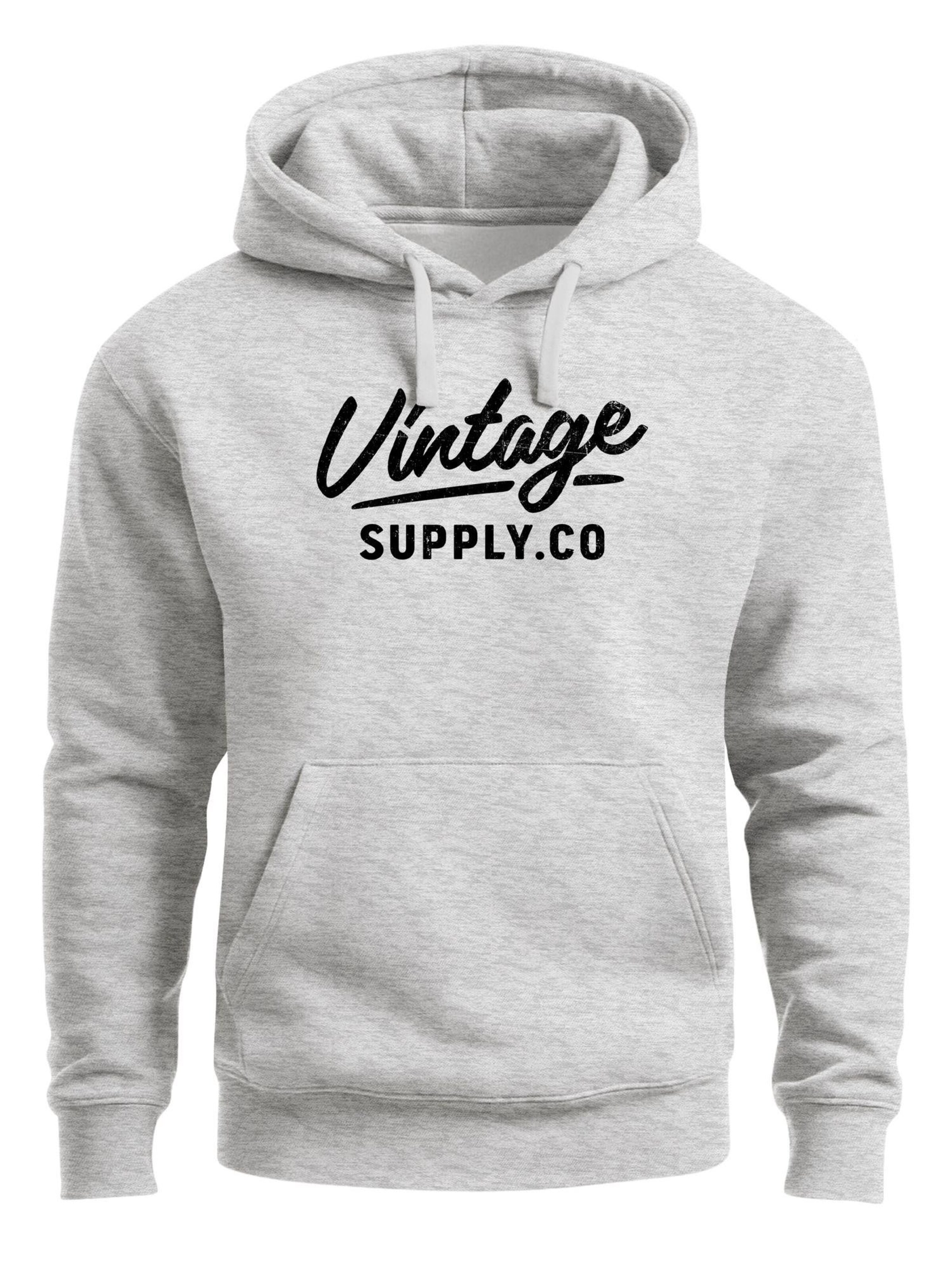 Neverless Sweatshirt 'Vintage Supply Co.' in Grey: front