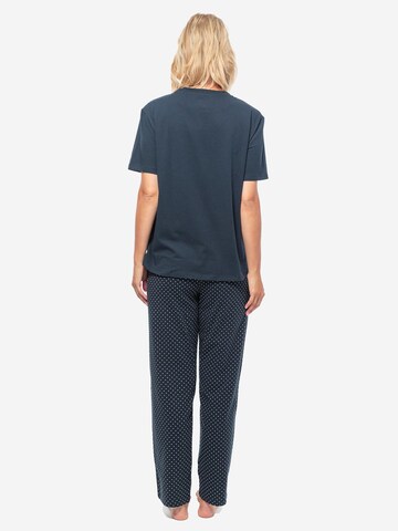 SCHIESSER Pajama 'Cotton' in Blue