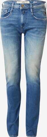 REPLAY Slimfit Jeans 'ANBASS' in Blauw: voorkant