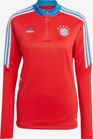 Felpa sportiva 'FC Bayern München' di ADIDAS SPORTSWEAR in rosso: frontale