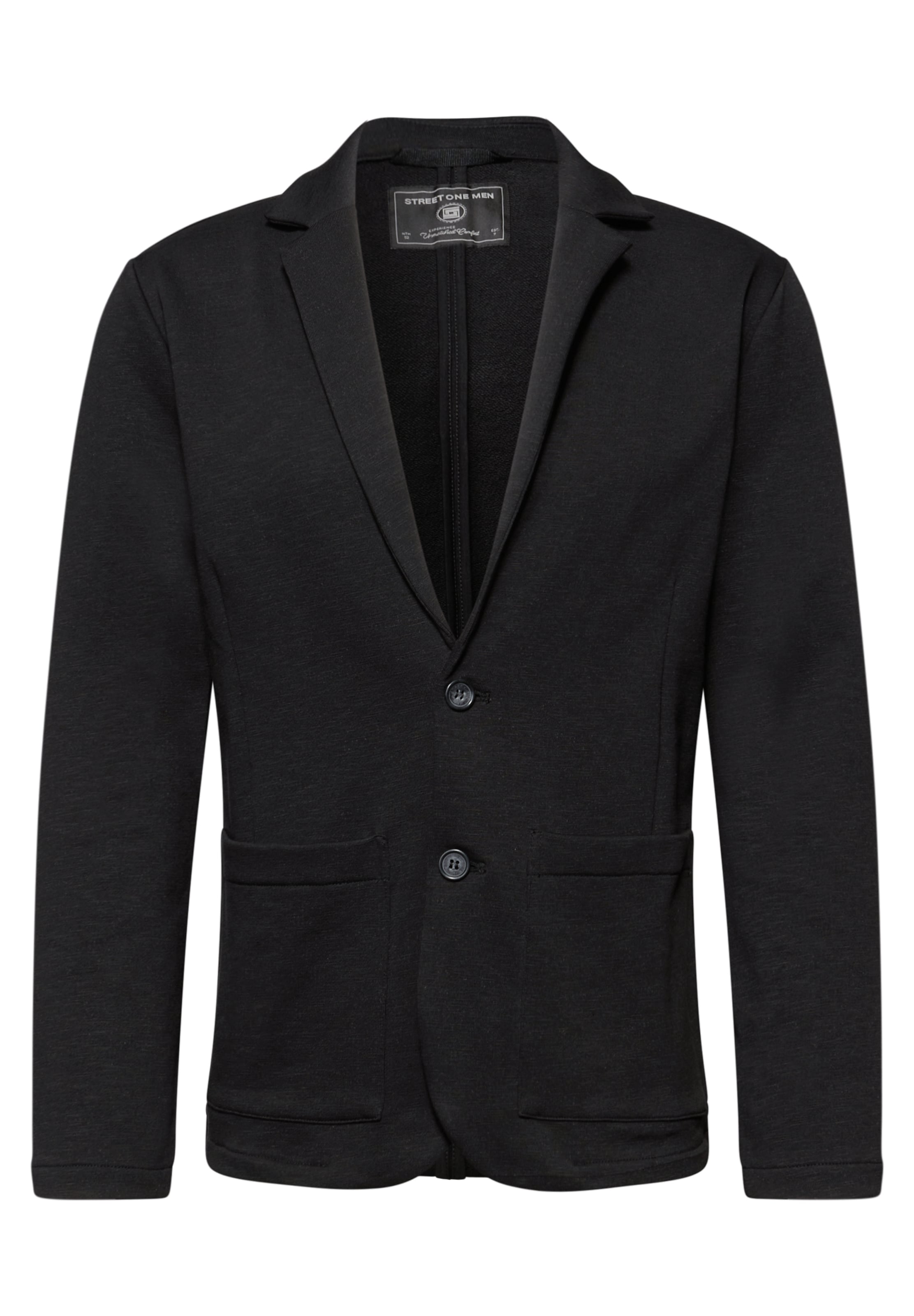 Street One MEN Suit Jacket 'Terry Slub' in Black, Item view