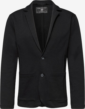 Street One MEN Regular fit Suit Jacket 'Terry Slub' in Black: front