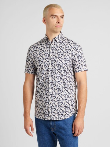 Matinique Slim fit Button Up Shirt 'Trostol' in Blue: front