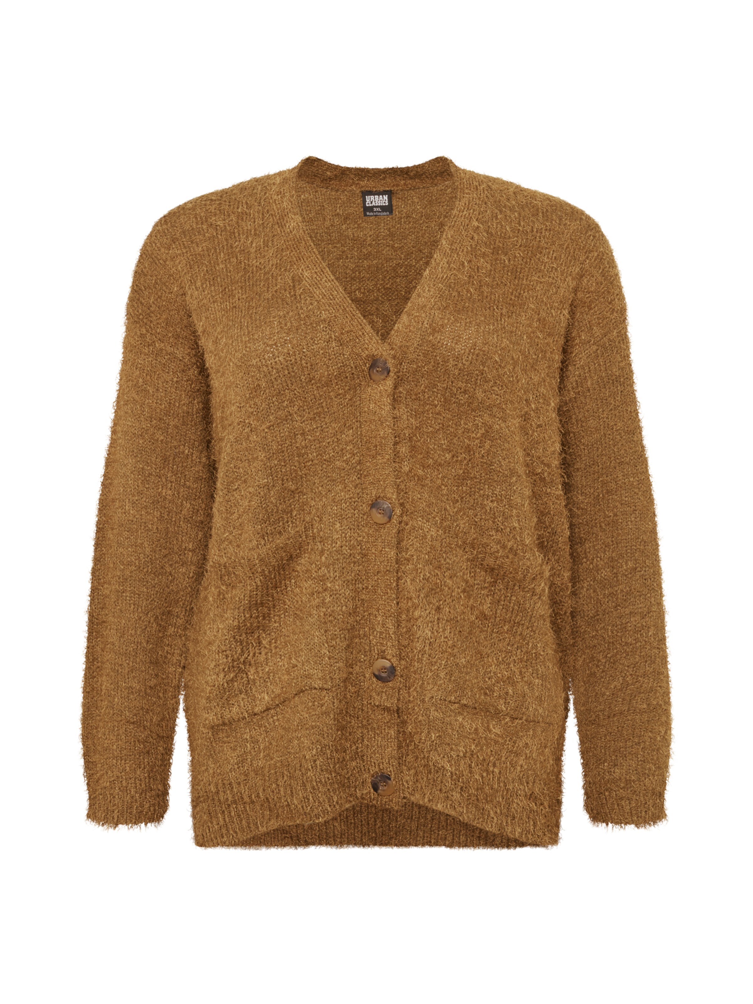 Urban Classics Strickjacke in Grün: Vorderseite