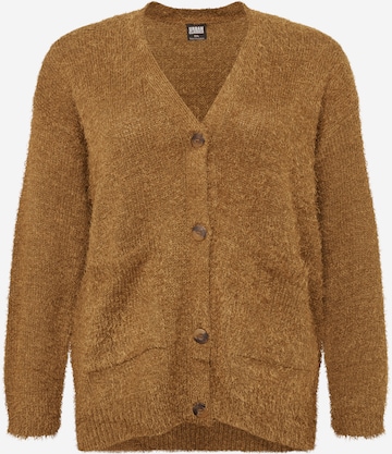 Cardigan Urban Classics en vert : devant