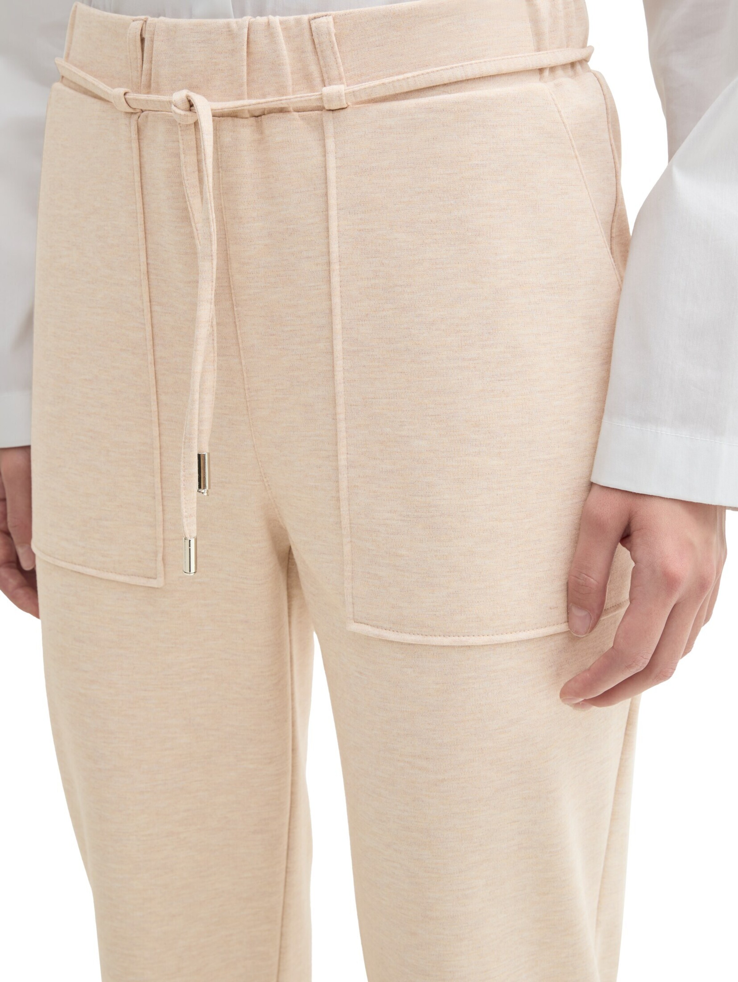 TOM TAILOR DENIM Szabványos Nadrág - bézs