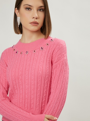 Influencer Pullover in Pink