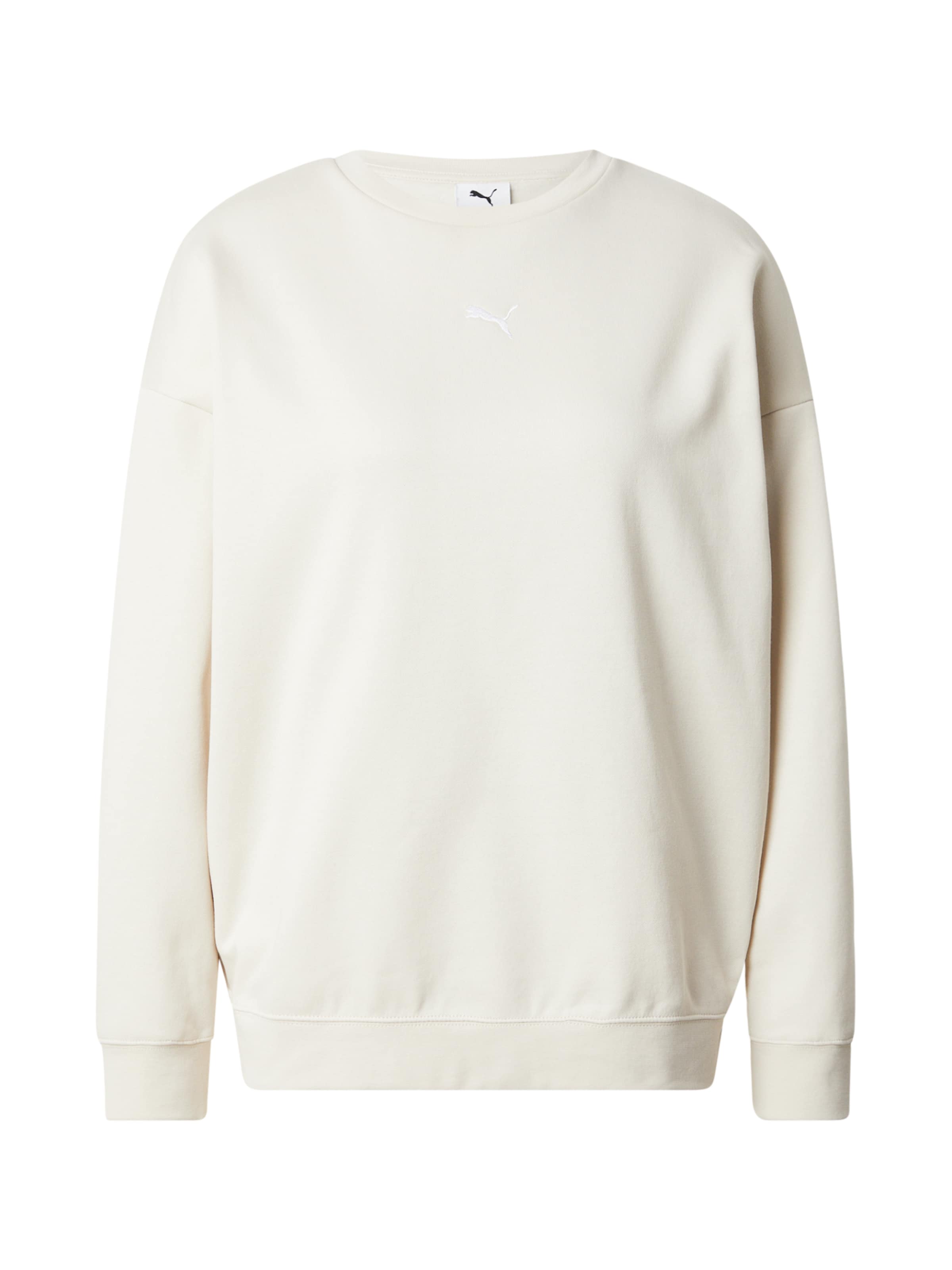 PUMA Спортивный свитшот 'ESS' в Белый: спереди