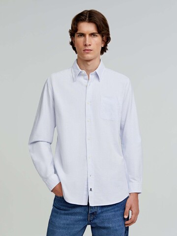 Scalpers Regular fit Button Up Shirt in Blue: front