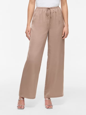 Wide Leg Pantalon 'VIEllette' VILA en beige : devant