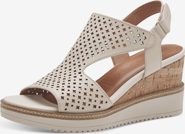 Sandalo di TAMARIS in beige: frontale