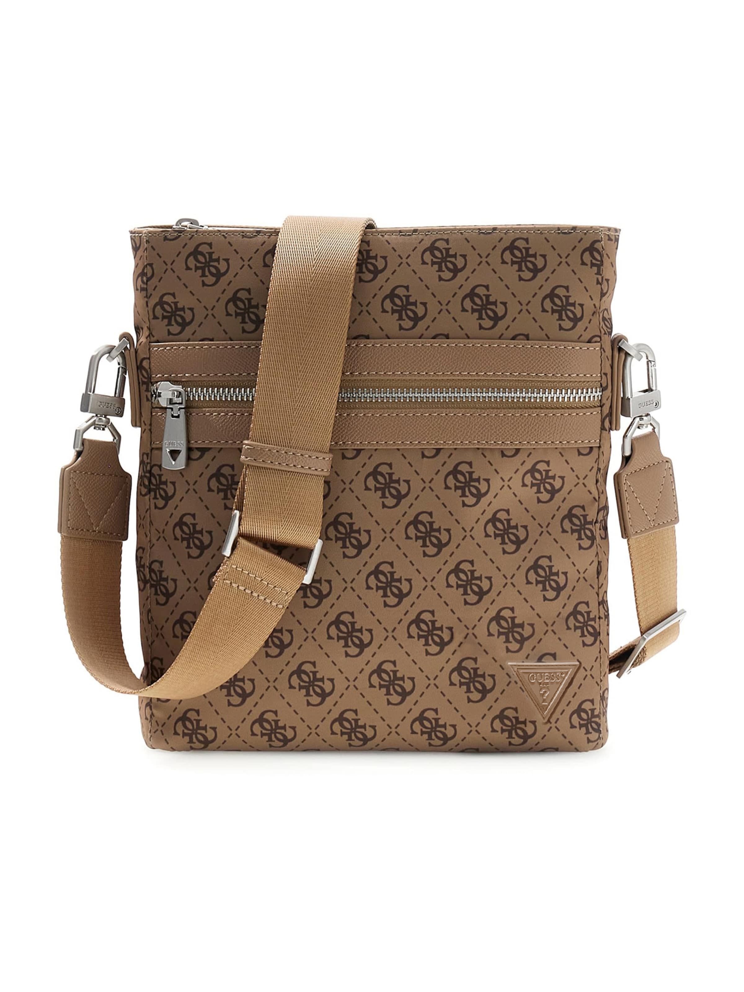 GUESS Axelremsväska 'BERLIN' i camel / brun, Produktvy